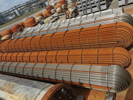 53x シェル&チューブ式熱交換器 - 蒸留ユニット