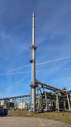 2x chimeneas, acero inoxidable