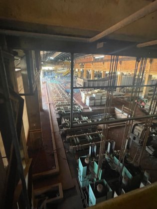 ビレットキャスター付き「コンキャスト」EAFメルトショップ（2014年）