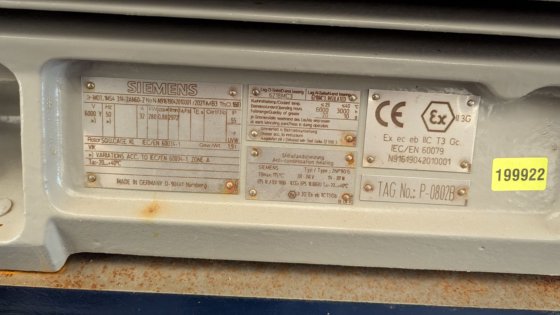 4台离心泵,含双密封系统,全新未使用