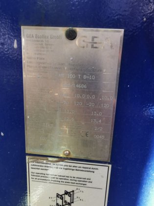 プレート式熱交換器5台