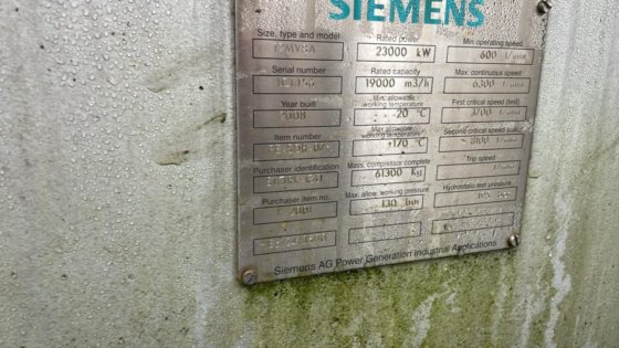 西门子 12MW 压缩机单元