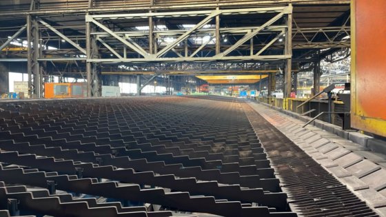 丹尼利冷却床面积（2011 年）