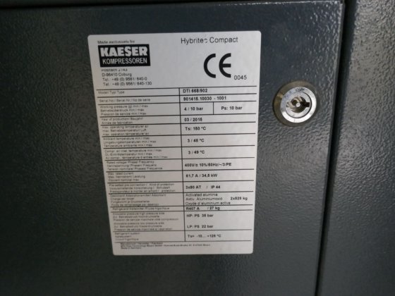 凯撒螺杆压缩机 FSG 420-2 (2015)