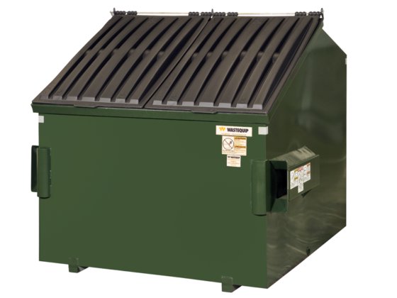 Wastequip Flat Top or Slant Top Dumpsters Front Load Containers in ...