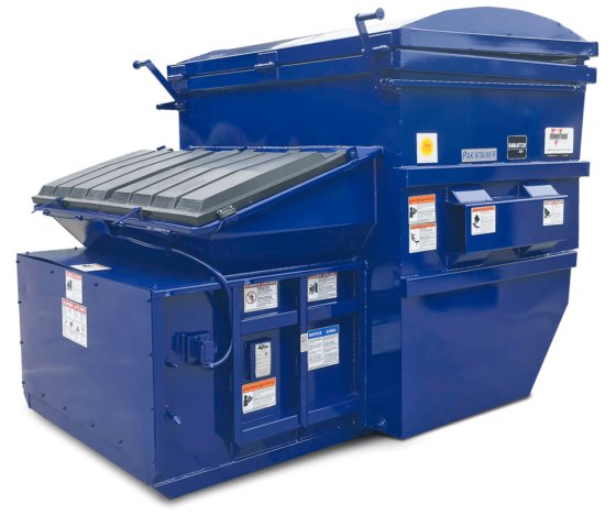 Marathon Pak’nTainer Self-Contained Front-Load / Rear-Load Compactor in ...
