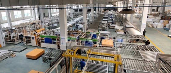 全自动床垫胶辊涂布复合生产线