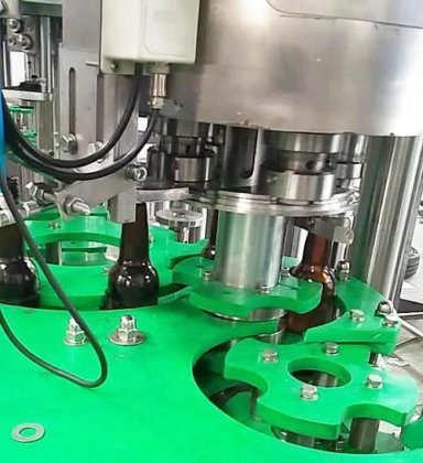 アルコールワイン/ウォッカ/シャンパン/ビール330mlガラスボトル充填包装機器