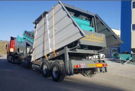 60立方/小时移动混凝土搅拌站