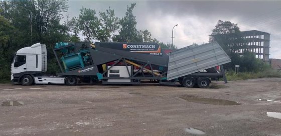 60立方/小时移动混凝土搅拌站