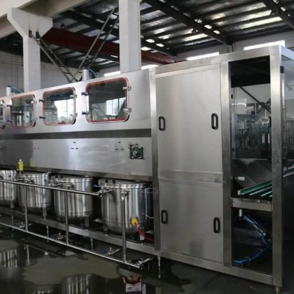 全自动成套瓶装设备 5 加仑灌装机 水灌装和旋盖机