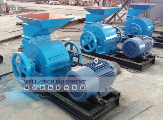 锤磨式岩石破碎机适用于金矿石