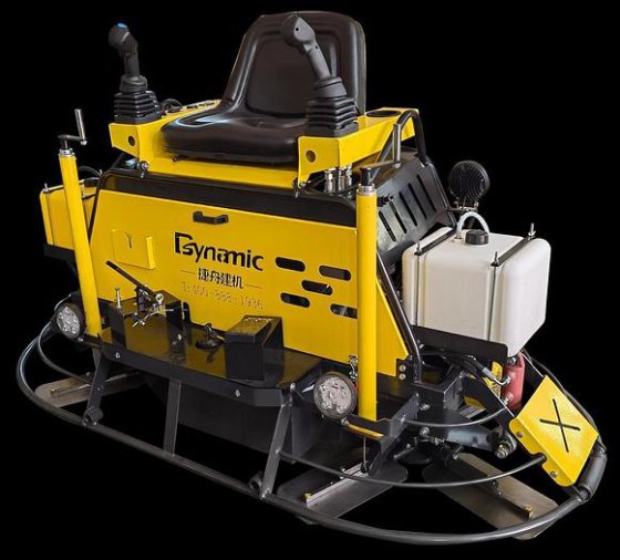 DYNAMIC 24 马力骑乘式混凝土双浮动盘直升机修整动力抹灰机