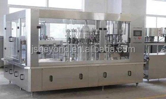 全自动三合一碳酸饮料装瓶、旋盖和包装机-碳酸饮料灌装设备