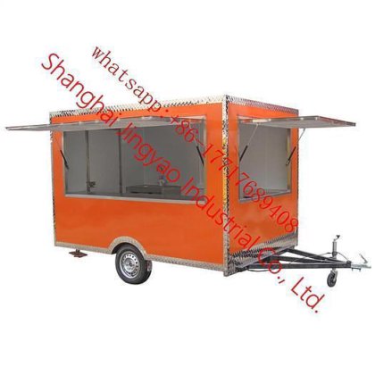 商业定制沙滩推车移动食品车老式冰淇淋食品卡车快餐售货拖车食品车拖车出售