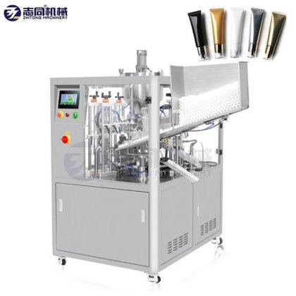 全自动膏霜牙膏铝罐管全自动灌装封口机