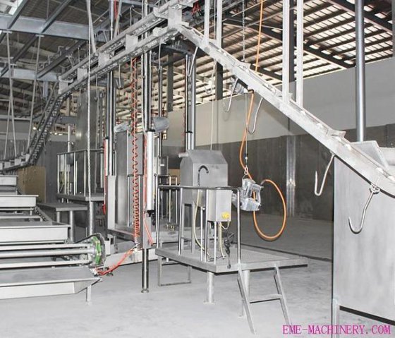 猪/牛/羊头和红内脏同步检查输送机 牛屠宰场设备 屠宰机