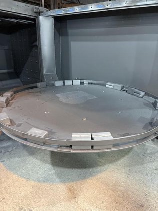 WHEELABRATOR 96" SWING TABLE SHOT
