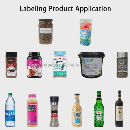 热销自动贴标机 瓶子方形贴标机 扁平眼镜贴标机