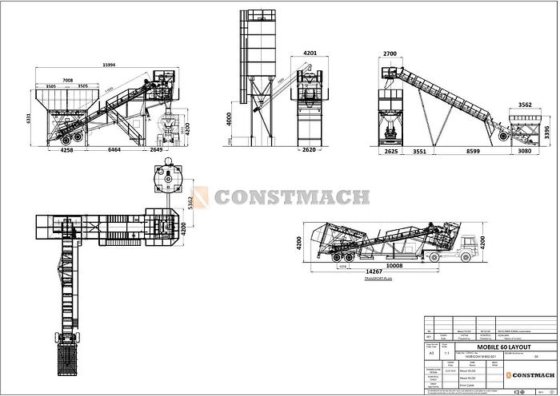 60 m3/h コンクリートプラント