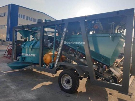 30立方/小时移动混凝土搅拌站