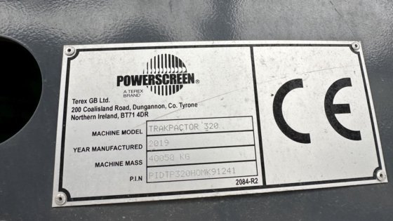 2019 Powerscreen Trakpactor 320