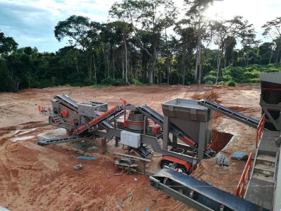 150 Tph 容量モバイルジョー + コーン