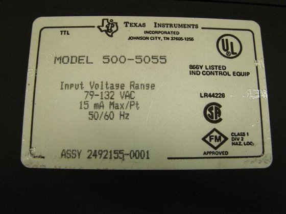 TEXAS INSTRUMENTS Input Module 500-5055