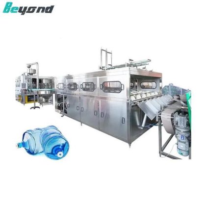 全自动 5 加仑桶装纯净饮用水灌装和液体旋盖机