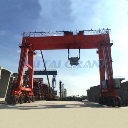 橡胶轮胎起重机 橡胶轮胎龙门起重机出售