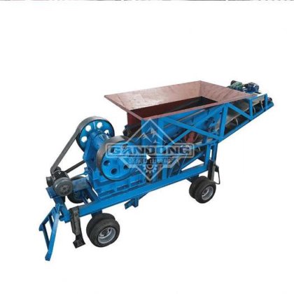 移动式破碎站 移动式石头破碎机