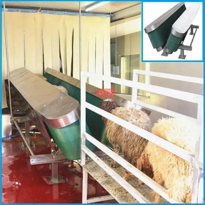 价格具有竞争力的青岛工厂羊屠宰场山羊屠宰设备 V 型约束输送机