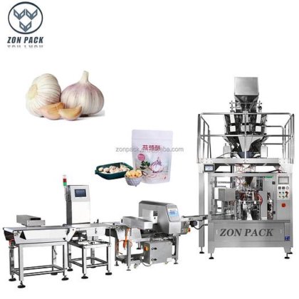 自动拉链袋充填包装机 新鲜去皮大蒜 Doypack 袋包装机