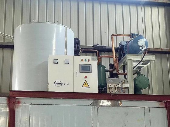 Icema 商用 3 吨风冷片冰机，适用于市场/船舶的海鲜/水果冷却