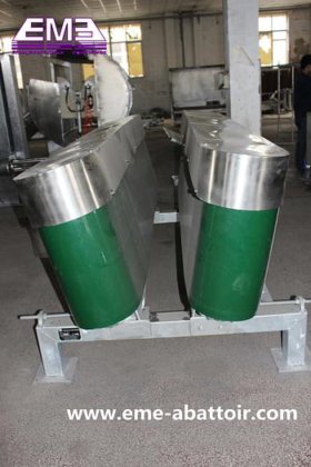 活羊/山羊约束刮板带式输送机 羊肉屠宰加工生产线设备 山羊屠宰场设备