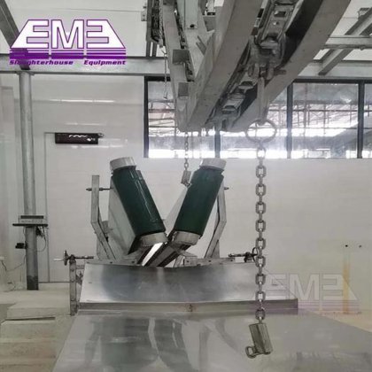 工厂价屠宰线设备肉羊屠宰场绵羊V型约束输送机