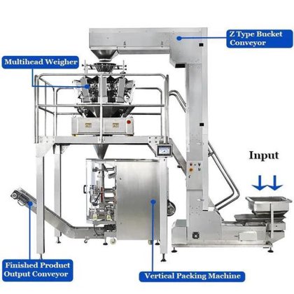 Multi-function vertical pouch packaging automatic weighing and packing ...