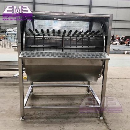 用于家禽屠宰场加工线的全自动鸭禽屠宰场屠宰设备拔鸡机
