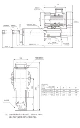 SPS3-74 气动钻孔动力头