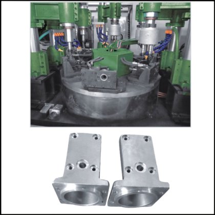 多工位转台式钻孔攻丝机床