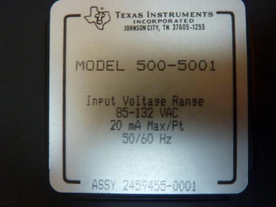 TEXAS INSTRUMENTS Input Module 500-5001