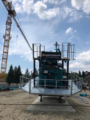 60立方/小时移动混凝土搅拌站