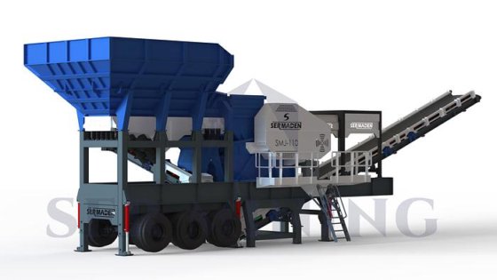 1段式モバイルジョークラッシャー：硬い石材の連続採石作業に最大容量