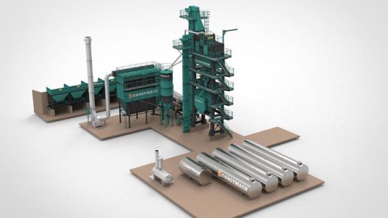 间歇式固定式沥青搅拌站