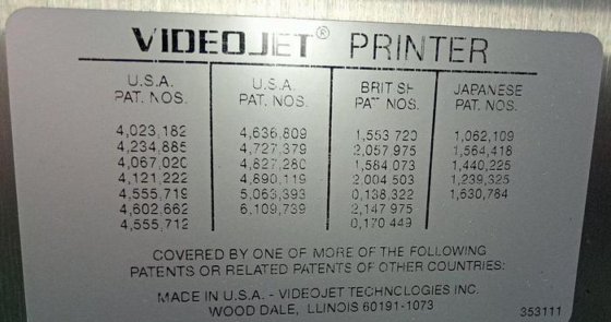 VideoJet Excel Serie 2000 Tinten-Jet-Coder-Drucker