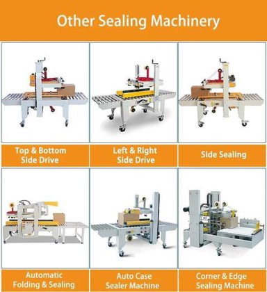 用于小型纸箱封箱的自动底部翻边纸箱封箱机粘合剂纸箱折叠和粘贴机
