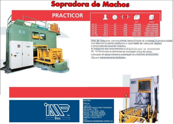 IMF コールドボックスコアブロワー - イタリア製 Practor