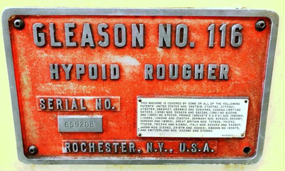 锥齿轮发电机 GLEASON 116 粗加工机