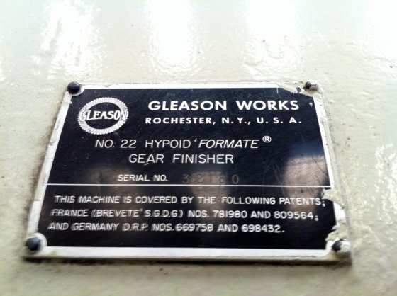 准双曲面齿轮 GLEASON 22 精加工