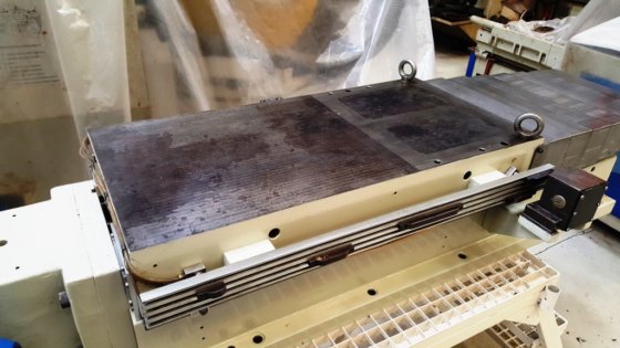 GROB 800X400 ヘビーデューティー電動循環ボールねじ駆動リニアフィードテーブルユニット